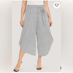 NWT BloomChic Striped Belted Loose Pants, Size 14-16